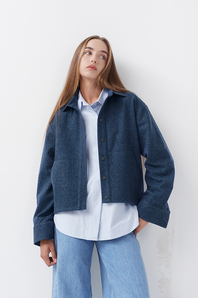 Сорочка вовна індиго (Р 138)